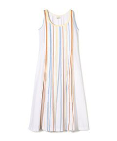 TOMORROWLAND / トゥモローランド ロング・マキシ丈ワンピース | BODICE STUDIO マルチカラーパイピングワンピース