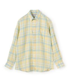 【別注】INDIVIDUALIZED SHIRTS リネン ボタンダウンシャツ