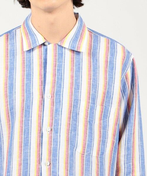 別注】INDIVIDUALIZED SHIRTS リネン キャンプカラーシャツ （シャツ