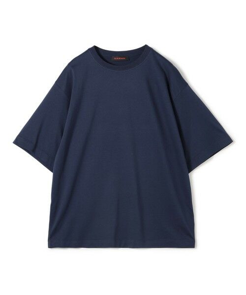 TOMORROWLAND / トゥモローランド カットソー | CABaN コットン ドロップショルダークルーネックプルオーバー(67 ダークブルー)