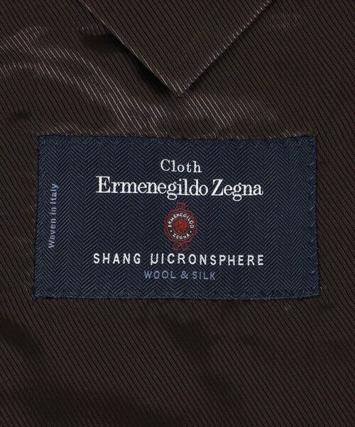 ウールシルク シングルブレステッド3Bスーツ SHANG E.Zegna