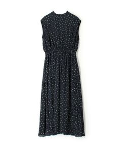 TOMORROWLAND / トゥモローランド ロング・マキシ丈ワンピース | プリーツプリント ノースリーブワンピース