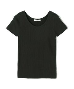 TOMORROWLAND / トゥモローランド ニット・セーター | ギザコットンリブ オーバルネックプルオーバー