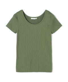 TOMORROWLAND / トゥモローランド ニット・セーター | ギザコットンリブ オーバルネックプルオーバー