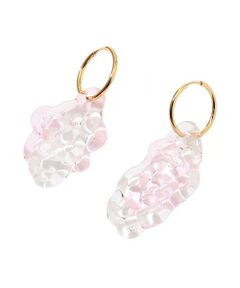 LEVENS JEWELS SPONGE HOOPS ガラスピアス