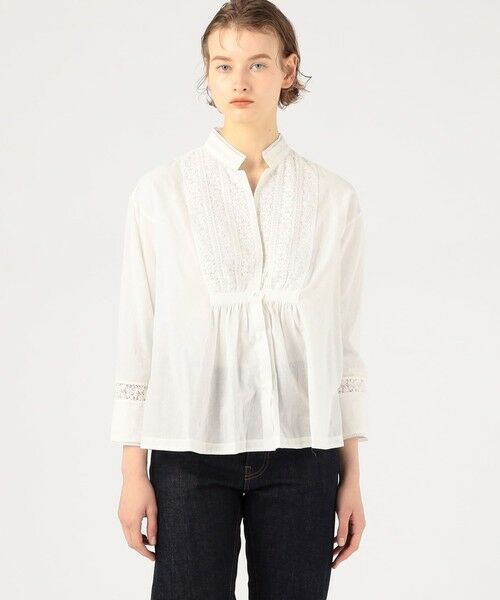 Khadi and Co SWAN コットンレースブラウス