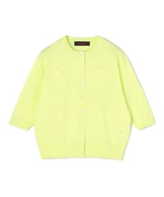 TOMORROWLAND / トゥモローランド カーディガン・ボレロ | ファインポリエステル ハーフスリーブポケットカーディガン