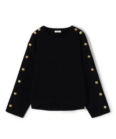 TOMORROWLAND / トゥモローランド ニット・セーター | ウールポリエステル ボタンポイントプルオーバー