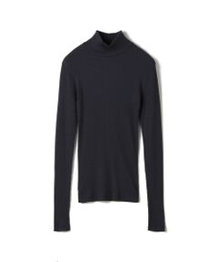 TOMORROWLAND / トゥモローランド カットソー | シルクコットンリブ ハイネックプルオーバー