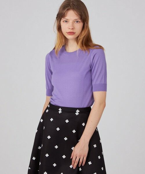 TOMORROWLAND / トゥモローランド ニット・セーター | スーパーエクストラファインウール ハーフスリーブプルオーバー | 詳細18