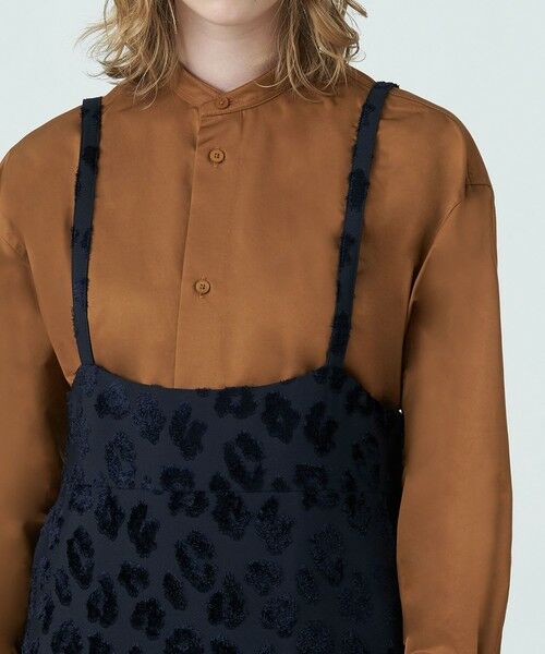 TOMORROWLAND / トゥモローランド ロング・マキシ丈スカート | カットジャカード サスペンダーハイウエストロングスカート | 詳細4