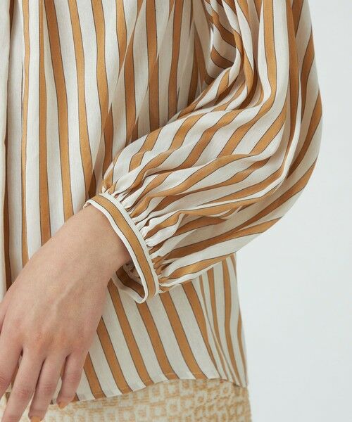 TOMORROWLAND / トゥモローランド シャツ・ブラウス（半袖以外） | トラックストライプ ギャザーブラウス | 詳細7