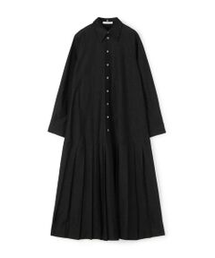 TOMORROWLAND / トゥモローランド ロング・マキシ丈ワンピース | コットンシルクパラシュート プリーツシャツワンピース