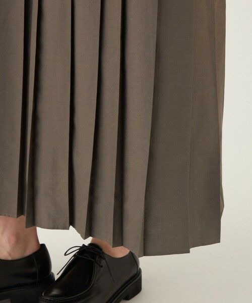 TOMORROWLAND / トゥモローランド ロング・マキシ丈ワンピース | コットンシルクパラシュート プリーツシャツワンピース | 詳細8