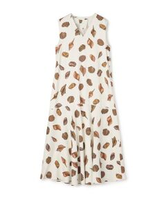 TOMORROWLAND / トゥモローランド ロング・マキシ丈ワンピース | ヴィンテージサテン Vネックロングワンピース