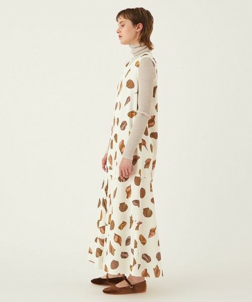 TOMORROWLAND / トゥモローランド ロング・マキシ丈ワンピース | ヴィンテージサテン Vネックロングワンピース | 詳細2