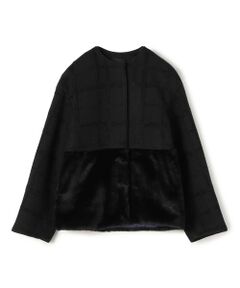 TOMORROWLAND / トゥモローランド その他アウター | モールチェック ファーペプラムジャケット