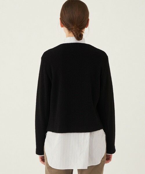 TOMORROWLAND / トゥモローランド ノーカラージャケット | ファインブークレー クルーネックジャケット | 詳細4