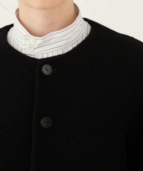 TOMORROWLAND / トゥモローランド ノーカラージャケット | ファインブークレー クルーネックジャケット | 詳細6