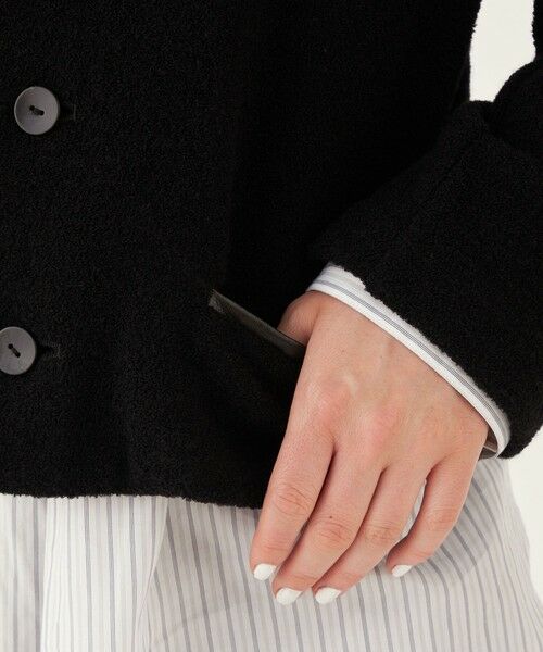 TOMORROWLAND / トゥモローランド ノーカラージャケット | ファインブークレー クルーネックジャケット | 詳細9