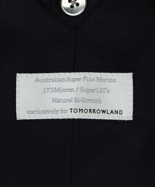 TOMORROWLAND / トゥモローランド テーラードジャケット | Super120'sウールホップサック シングルブレステッド2Bブレザー | 詳細9