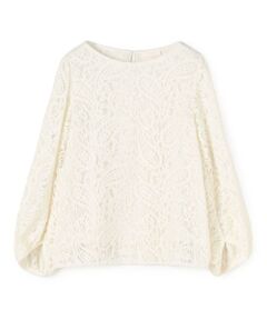 TOMORROWLAND / トゥモローランド シャツ・ブラウス（半袖以外） | モールレース パフスリーブブラウス