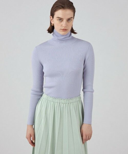 TOMORROWLAND / トゥモローランド ニット・セーター | スーパーエクストラファインウールリブ タートルネックプルオーバー | 詳細14