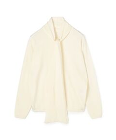 TOMORROWLAND / トゥモローランド ニット・セーター | スーパーエクストラファインウール ボウタイプルオーバー