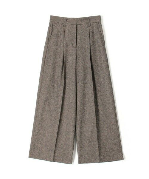 TOMORROWLAND / トゥモローランド その他パンツ | メランジカルゼ タックワイドパンツ(47 ライトブラウン)