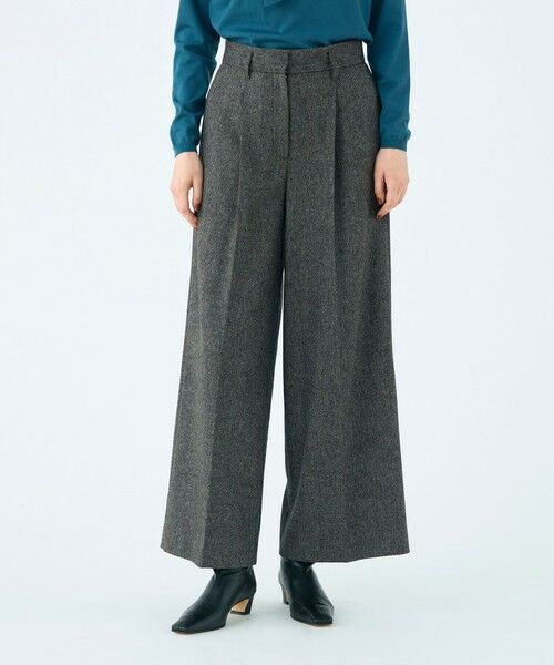TOMORROWLAND / トゥモローランド その他パンツ | メランジカルゼ タックワイドパンツ | 詳細22