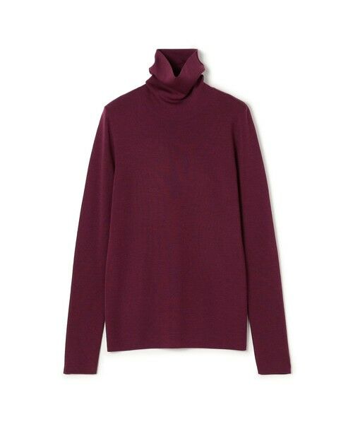 ENFOLD 圧縮ウールタートルニット グリーン セール】 エクストラファインメリノウール タートルネックニット