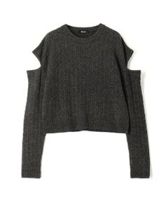 TOMORROWLAND / トゥモローランド ニット・セーター | スリットスリーブケーブルニットプルオーバー