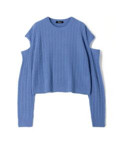 TOMORROWLAND / トゥモローランド ニット・セーター | スリットスリーブケーブルニットプルオーバー