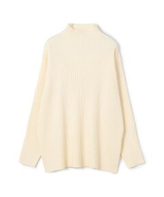 TOMORROWLAND / トゥモローランド ニット・セーター | ウールポリエステルストレッチリブ ハイネックプルオーバー