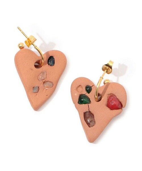 LEVENS JEWELS SEA GLASS MINI HEART シーグラス ミニハートピアス