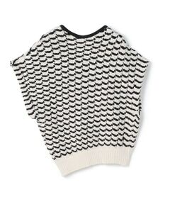 TOMORROWLAND / トゥモローランド ニット・セーター | ダイアゴナルボーダー アシンメトリープルオーバー