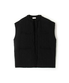 TOMORROWLAND / トゥモローランド ベスト | キルティングブークレー フリンジジレ