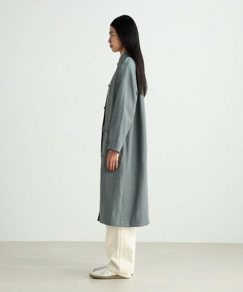 TOMORROWLAND / トゥモローランド ステンカラーコート | リネンナイロンヴィンテージギャバジン ステンカラーコート | 詳細3