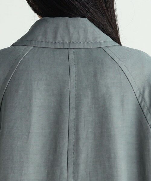 TOMORROWLAND / トゥモローランド ステンカラーコート | リネンナイロンヴィンテージギャバジン ステンカラーコート | 詳細7