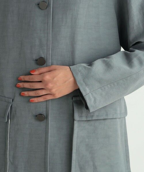 TOMORROWLAND / トゥモローランド ステンカラーコート | リネンナイロンヴィンテージギャバジン ステンカラーコート | 詳細8
