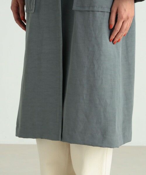 TOMORROWLAND / トゥモローランド ステンカラーコート | リネンナイロンヴィンテージギャバジン ステンカラーコート | 詳細9