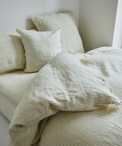 TOMORROWLAND / トゥモローランド その他雑貨 | ストライプリネン フラットシーツ（クイーン〜キング） | 詳細7