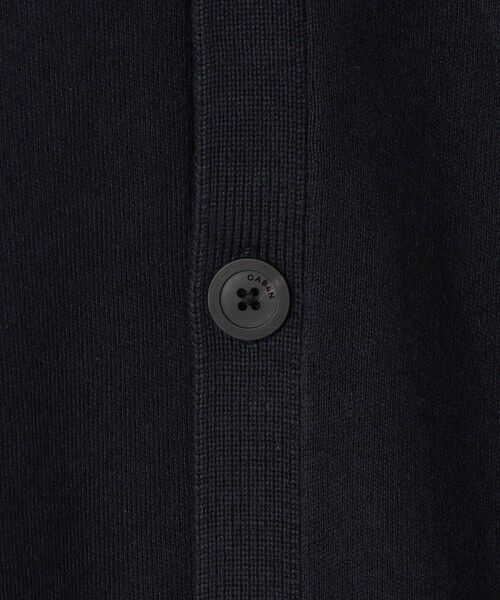 CABaN コットンカシミヤ ポケットクルーネックカーディガン