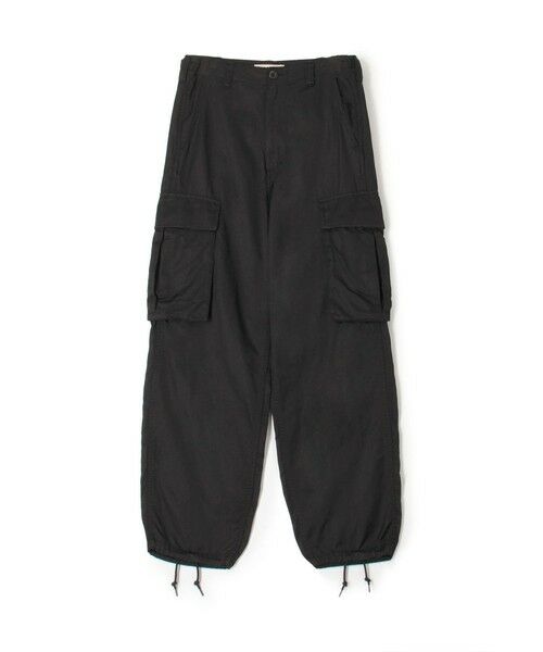 TOMORROWLAND/トゥモローランド コットンレーヨンモールスキン カーゴパンツ 19 ブラック 32(5号)