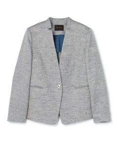 ノーカラージャケット（条件：ブルー系、新入荷）| ファッション通販 