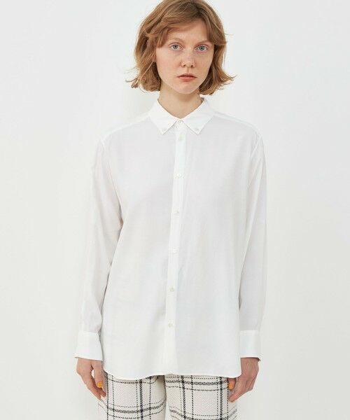 TOMORROWLAND / トゥモローランド シャツ・ブラウス（半袖以外） | レーヨンコンパクトブロード ボタンダウンシャツ | 詳細3