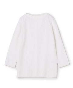 TOMORROWLAND / トゥモローランド クレープコットンボーダー ドロップショルダープルオーバー iteme87f6642403111ef8baf0242ac