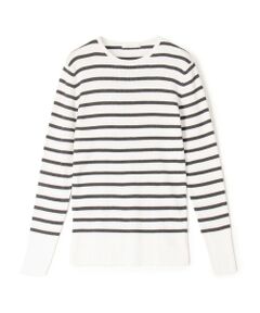 TOMORROWLAND / トゥモローランド ニット・セーター | ギザコットンリブ クルーネックプルオーバー