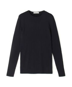 TOMORROWLAND / トゥモローランド ニット・セーター | ギザコットンリブ クルーネックプルオーバー