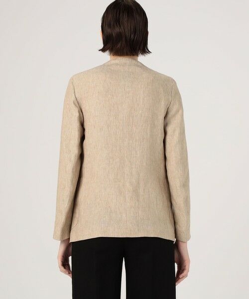 TOMORROWLAND / トゥモローランド ノーカラージャケット | CARUSO リネンノーカラージャケット | 詳細4